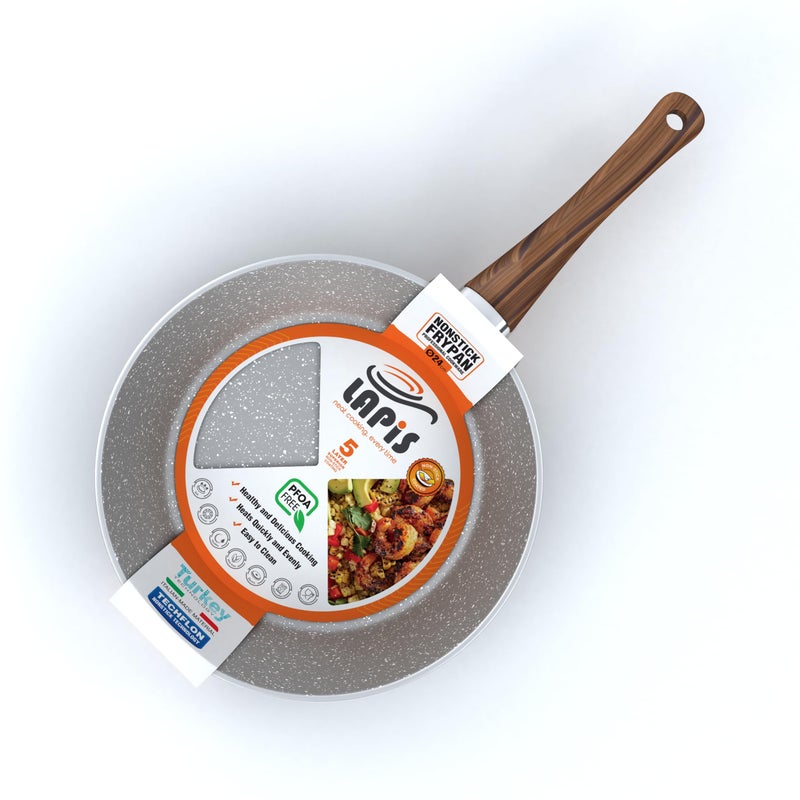 LAPIS Granite Frying Pan Size 24 cm Grey - Image 3