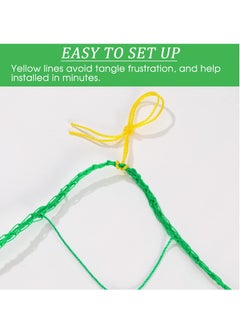 EHOME 2PCS 1.8X1.8M Garden Netting Plant Trellis Net Climbing Plant Supports Mesh Outdoor Indoor Clips for Beans Tomatoes Peas Pumpkin Flowers Vegetables  - Image 2