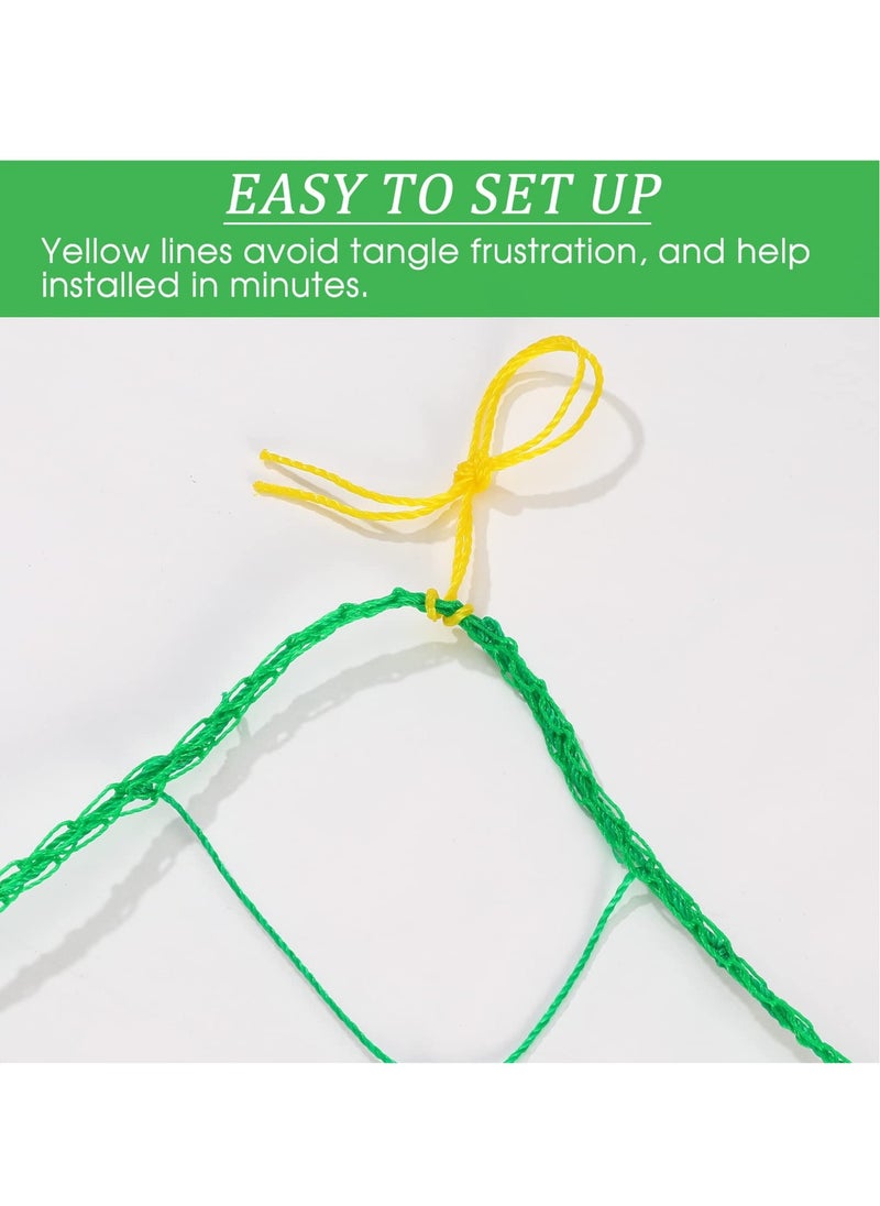 EHOME 2PCS 1.8X1.8M Garden Netting Plant Trellis Net Climbing Plant Supports Mesh Outdoor Indoor Clips for Beans Tomatoes Peas Pumpkin Flowers Vegetables  - Image 2