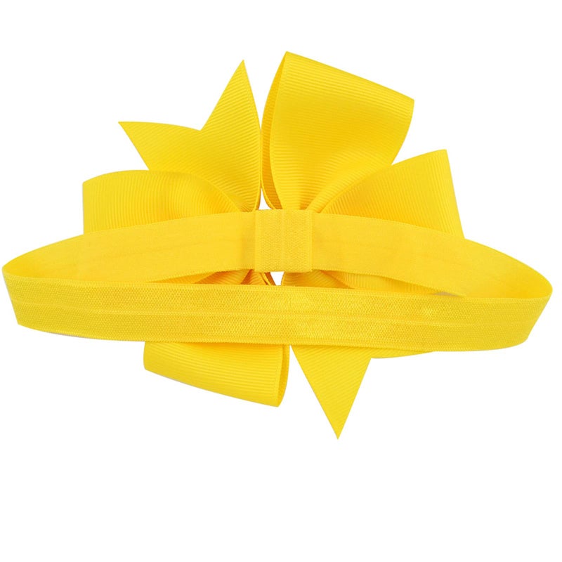 MEKBOK HAIRBAND 20 Packs Baby Nylon Headbands for Kids, Soft Knot Headbands with Hair Bows, Baby Essentials to Hair - Baby Girl Clothes for Headhand, 20 Pieces - Image 5