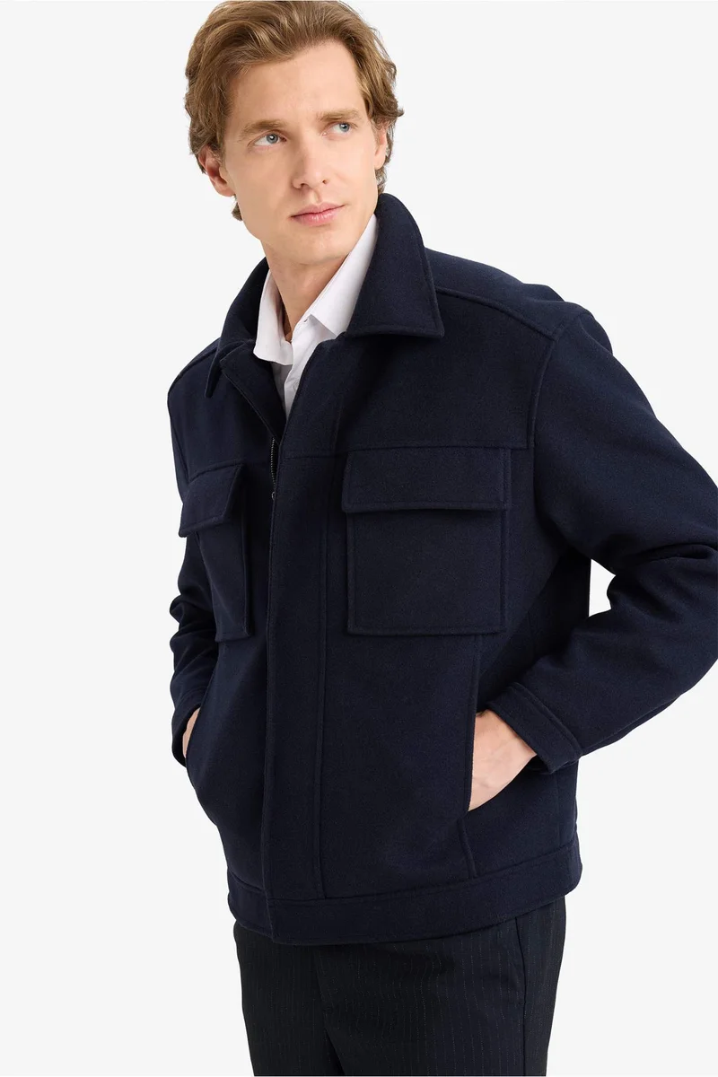 Defacto  Regular Fit Shirt Collar Jacket for Men | Best Price UAE