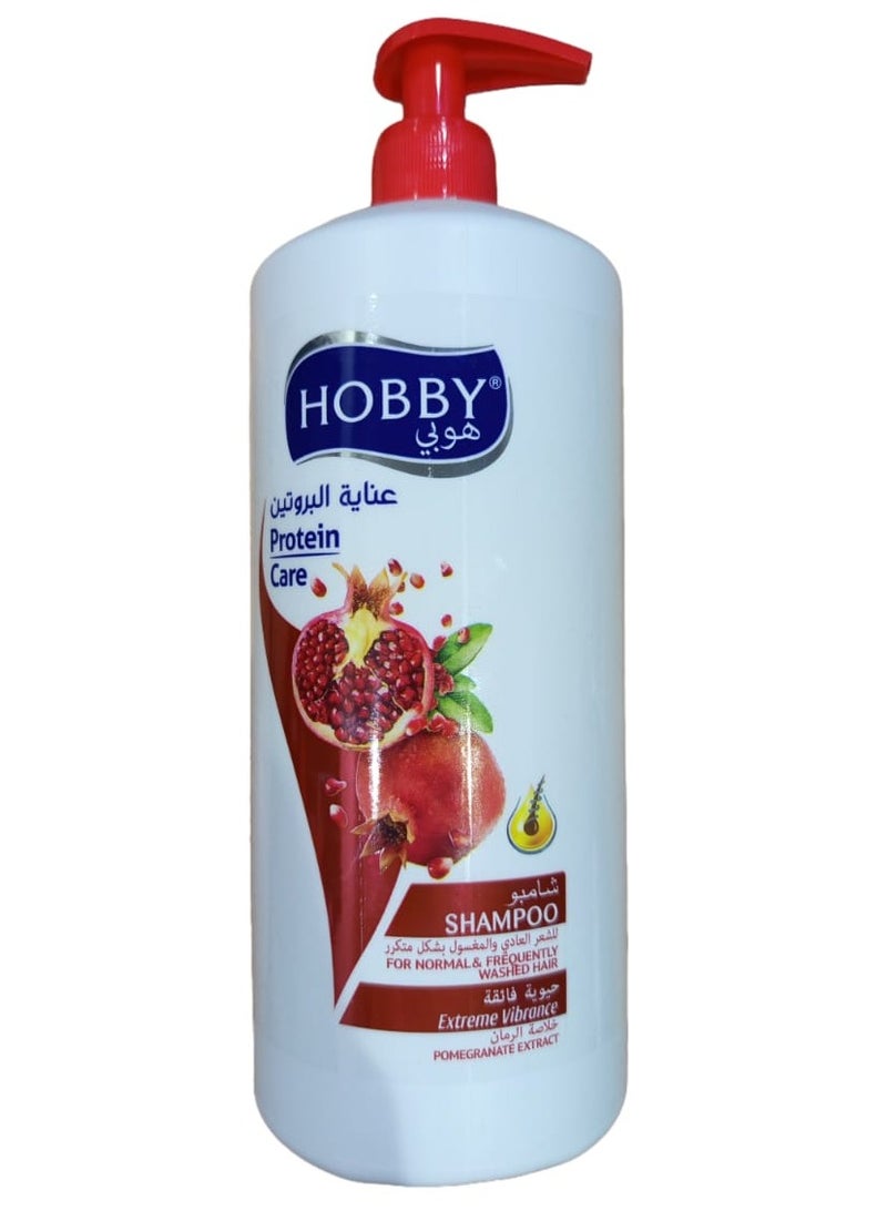هوبي شامبو عناية البروتين مستخلص الرمان1000 مل