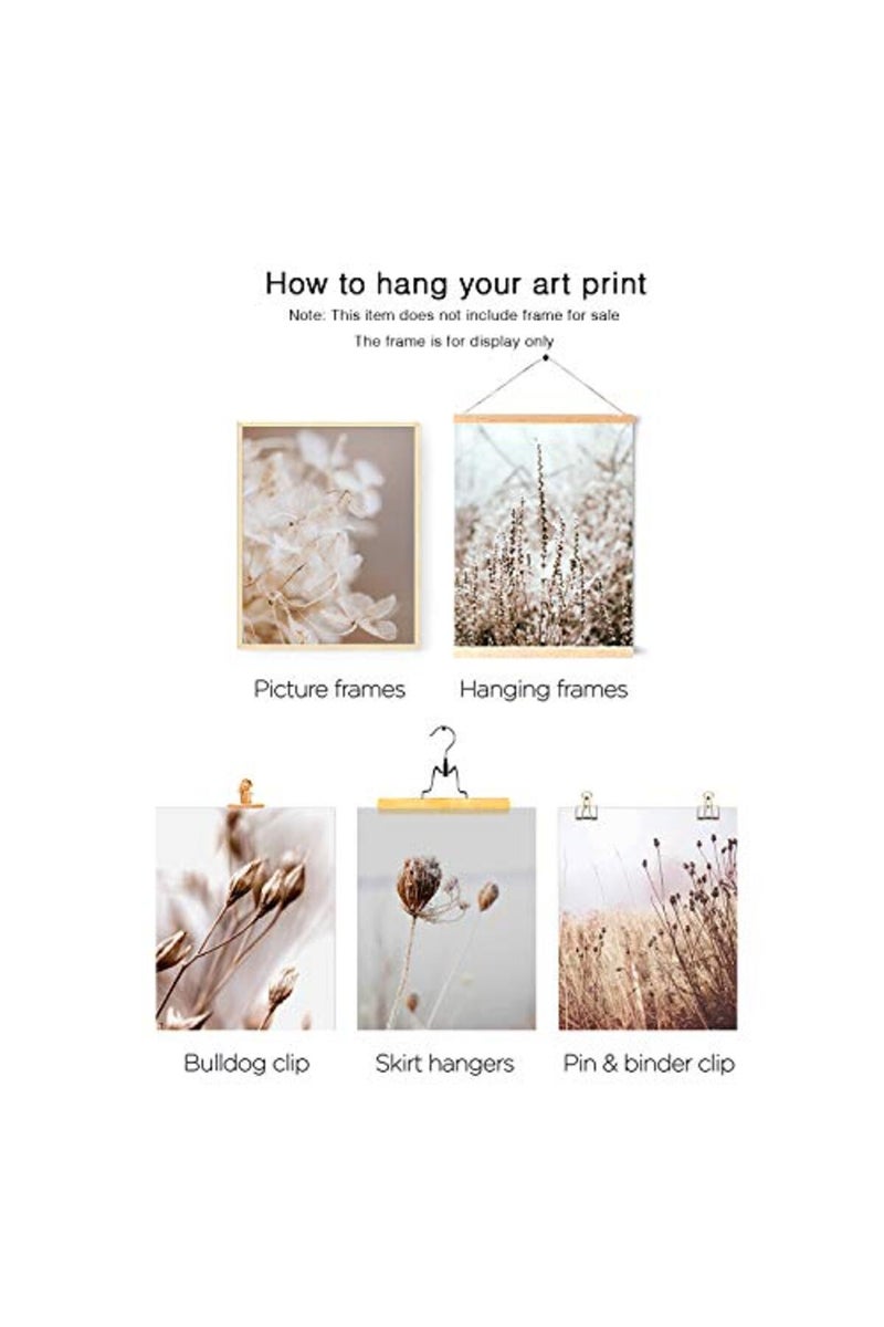 HoozGee Botanical Wall Art Decor Set of 6 Nature photography Art Prints - Image 4