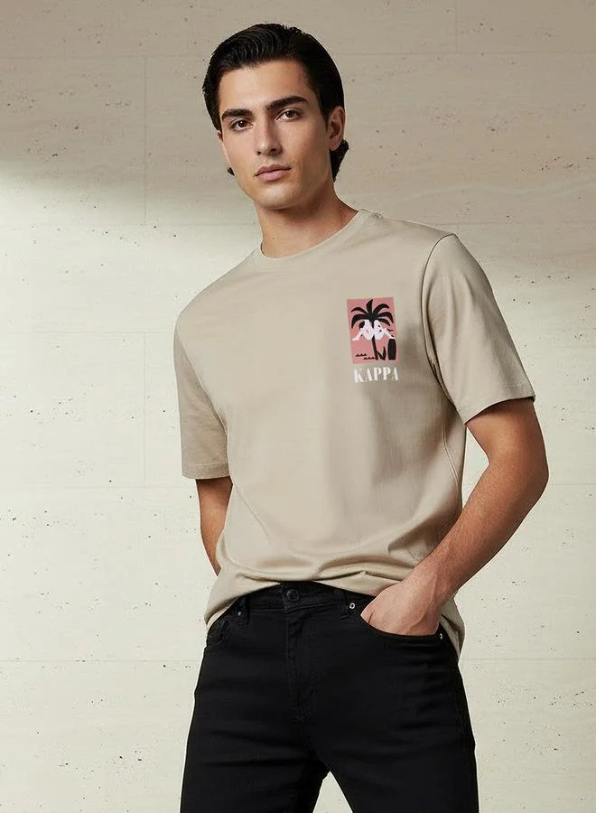 كابا Kappa Men Logo Print T-shirt