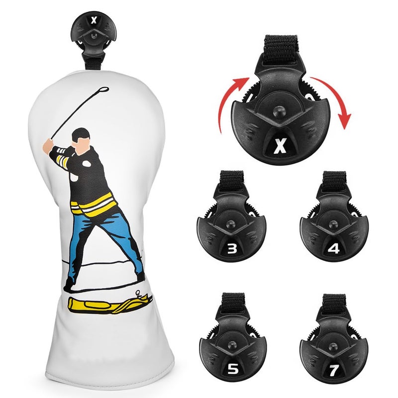 Barudan Golf 3 Wood Head Cover - Funny Golf Fairway Wood Cover Fits For 3 4 5 7 X Woods Designed For All Brand - Image 2