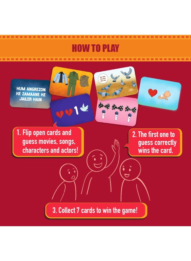 Gouda Games Bollywood Battle Card Game - Fast-Paced Trivia & Guessing Game, Fun for Game Nights, Parties & Family Time, Gifts for Bollywood Fans, Board Game Lovers, Adults, Teens & Kids, 3-12 Players - Image 4