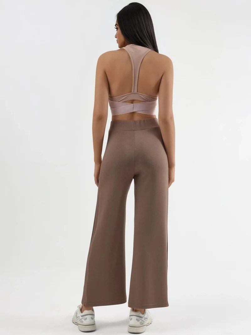 زوبعة بنطلون مودال بتفاصيل مخططة من مجموعة بيرسان