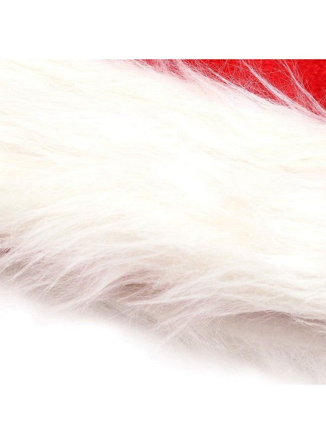 CCINEE CCINEE Kids Santa Hat,Christmas Santa Hat Velvet Plush Red Hat for Holiday Home Decoration Xmas Party Supplies, 1 Pack - Image 3