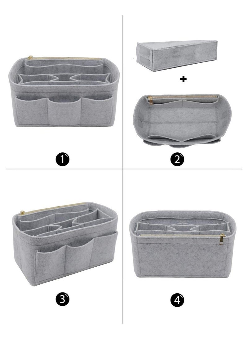 والالا شعرت محفظة إدراج حقيبة مستحضرات التجميل ماكياج المنظم حقيبة في حقيبة لحقيبة اليد منظم المحفظة يناسب سبيدي نيفرفول لحقيبة يد المرأة السفر حمل حقيبة هوبو تخزين محفظة بطانة مقسم لأي علامة تجارية حمل - Image 4