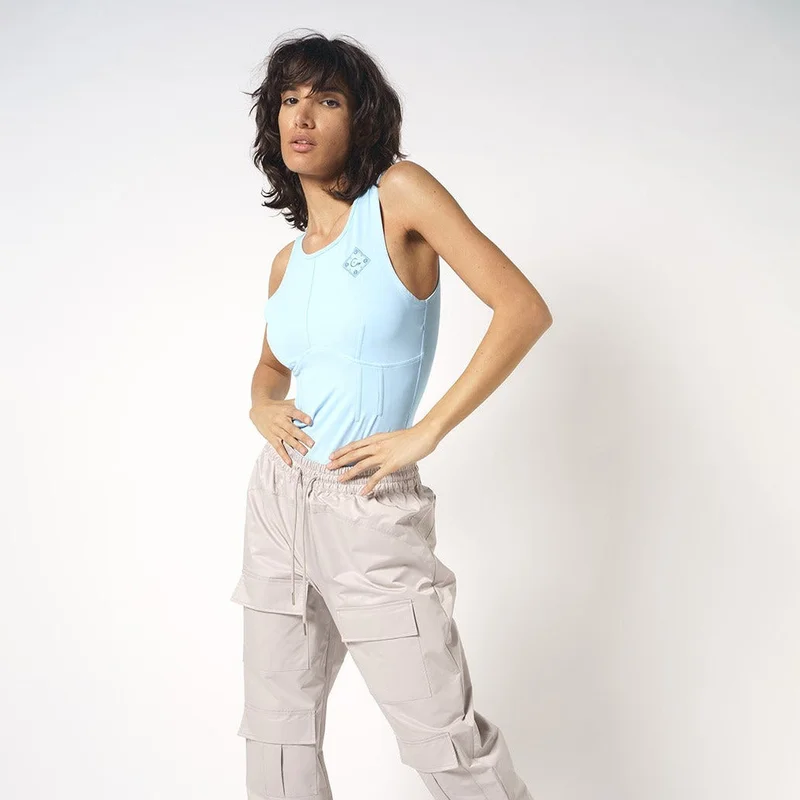 هاوس اوف سينمار Tiffany Round Neck Bodysuit With Printed Logo