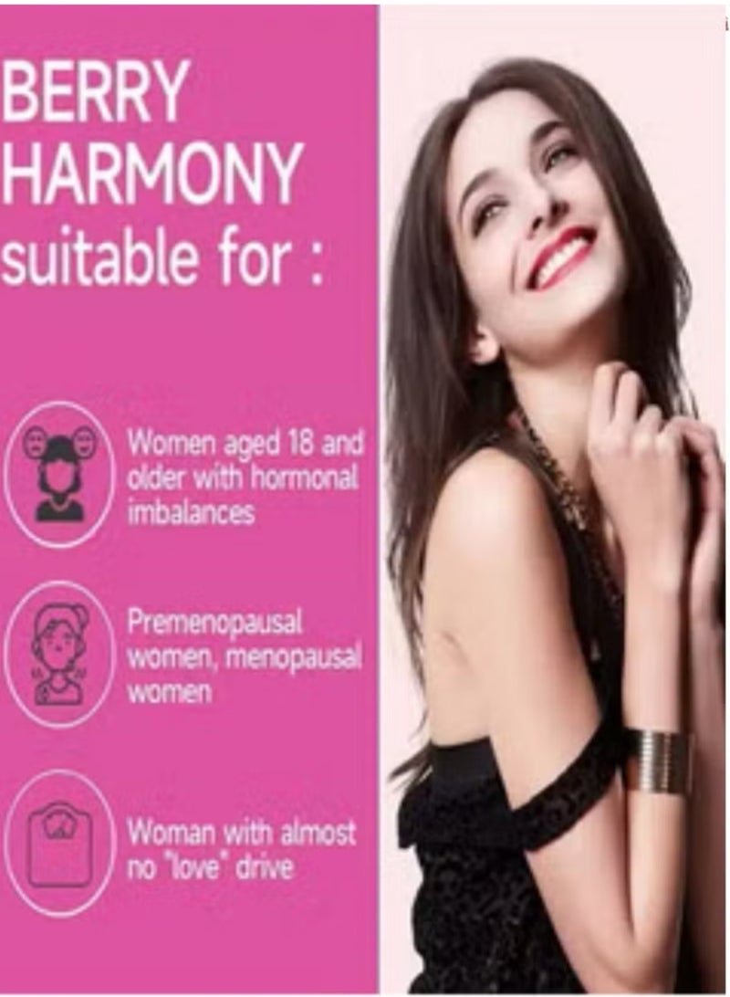 BERRY HARMONY Women Wellness Balance Female Hormones 60 Tablets - Image 2
