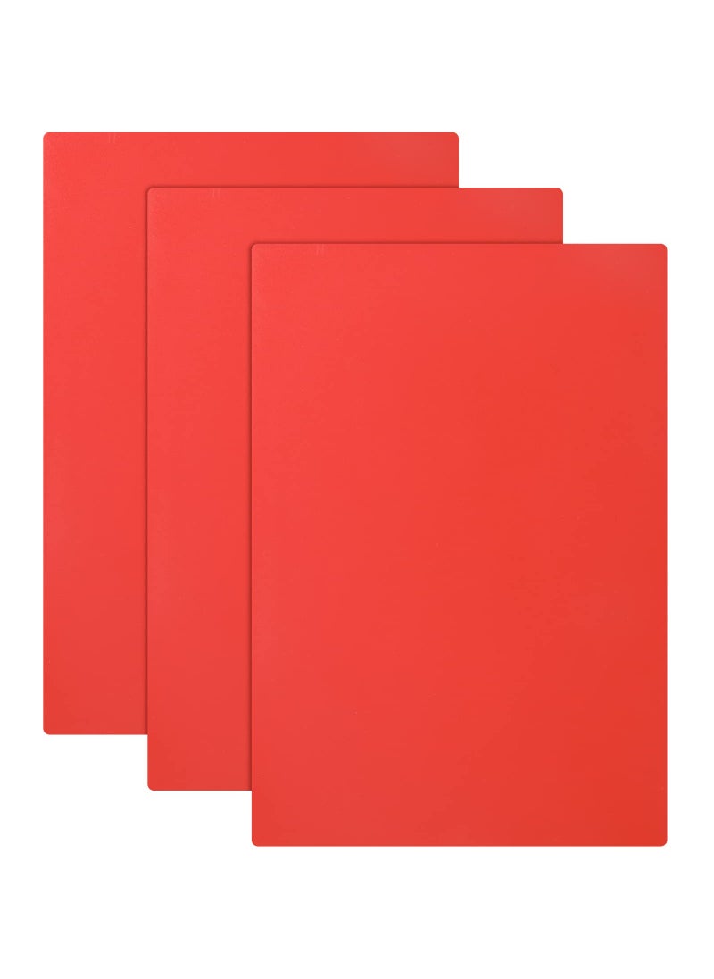 Tondiamo Tondiamo 3 Pcs Rubber Stamp Sheets for Laser Engraving Machine A4 Rubber Stamp Sheets for Laser Cutter Soft to Make 23 mmRed 