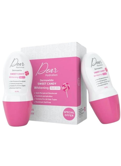 Dear Roll On Whitening Sweet Candy – 60 ml- 1+1