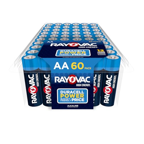 Rayovac بطاريات رايوفاك AA، بطارية AA قلوية، 60 قطعة - Image 1