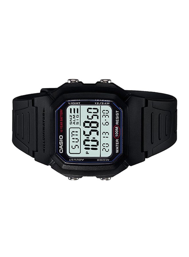 CASIO Men Versus Fire IslAnd Digital Quartz Watch W-800H-1AVDF - 44 mm - Black - Image 4
