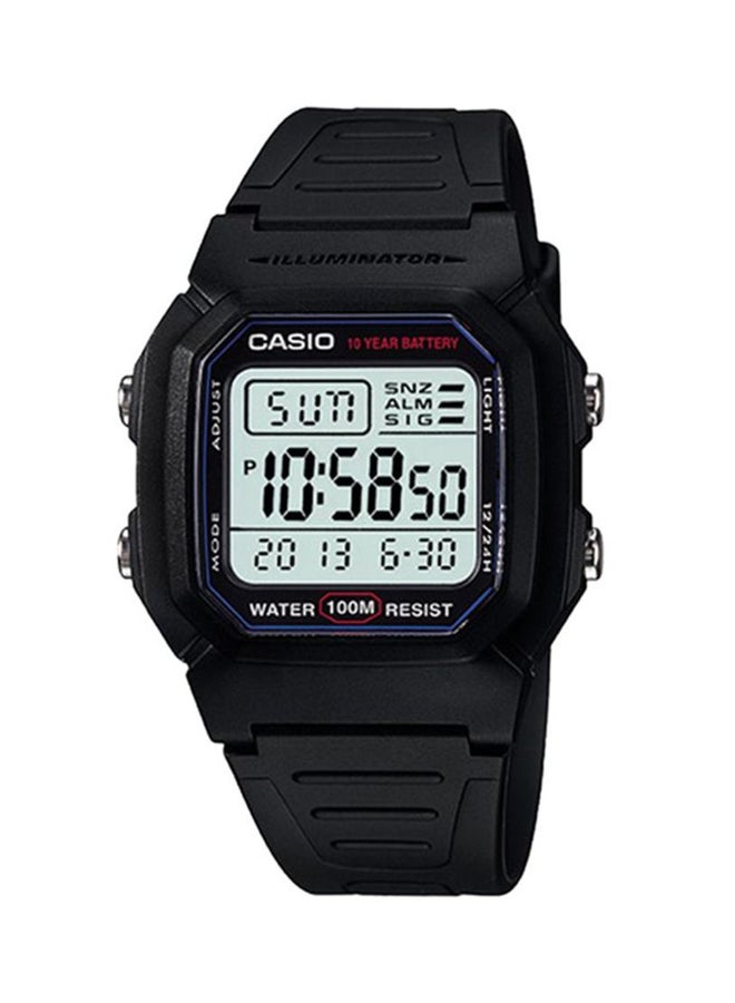 CASIO Men Versus Fire IslAnd Digital Quartz Watch W-800H-1AVDF - 44 mm - Black - Image 1