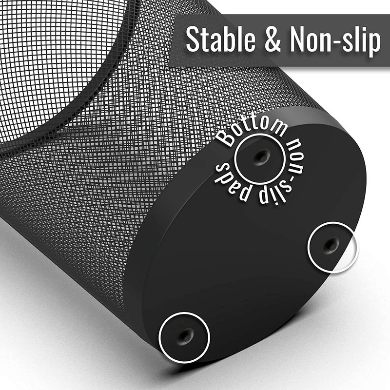 Lakeer Lakeer Mesh Wire Dustbin Trash Can Wastebasket Lightweight Metal Garbage Can Waste Basket OpenTop For Home And Office Small 254 Cm Pack Of 1  - Image 3
