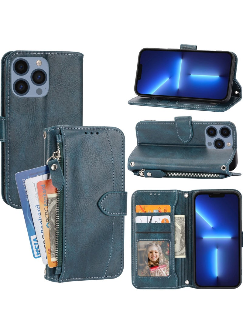 Suteni غطاء قابل للطي مع فتحات بطاقات جلدية لهاتف آيفون - Image 3