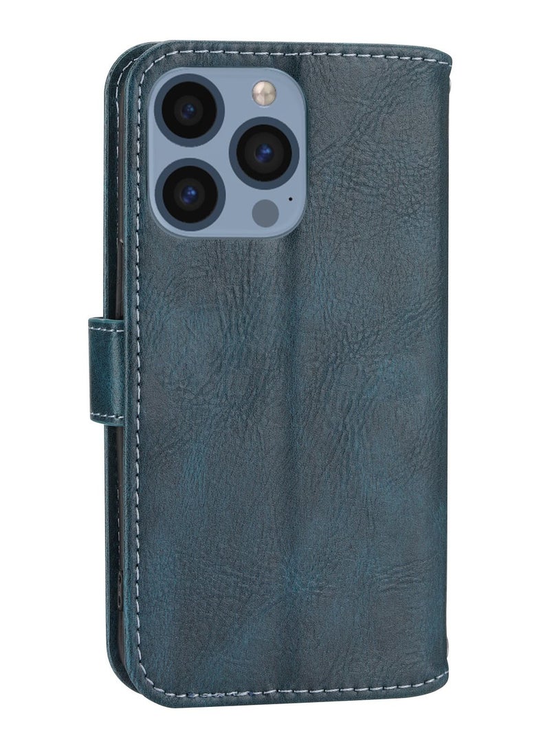 Suteni غطاء قابل للطي مع فتحات بطاقات جلدية لهاتف آيفون - Image 2