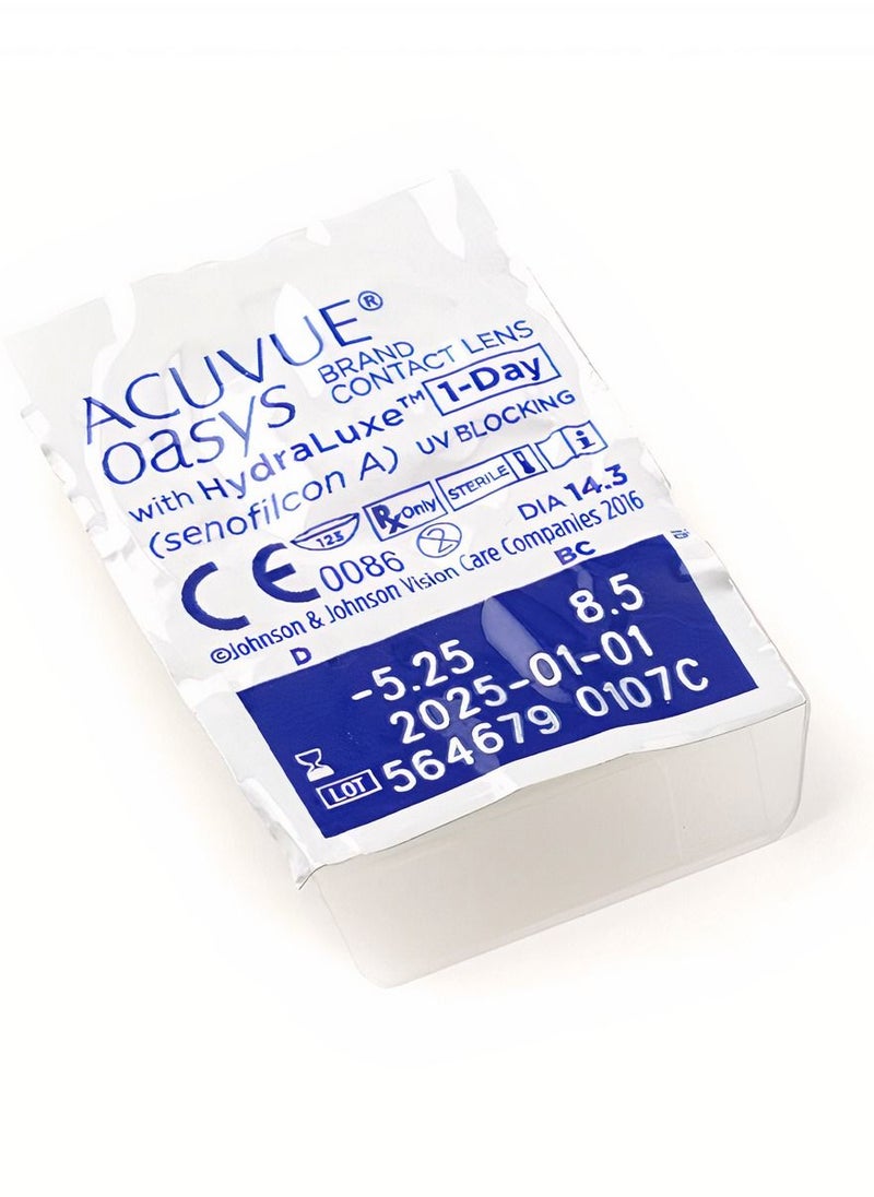 ACUVUE - Acuvue Unisex 1-Day Oasys Hydraclear Plus Contact Lenses (Pack of 30) - Image 1