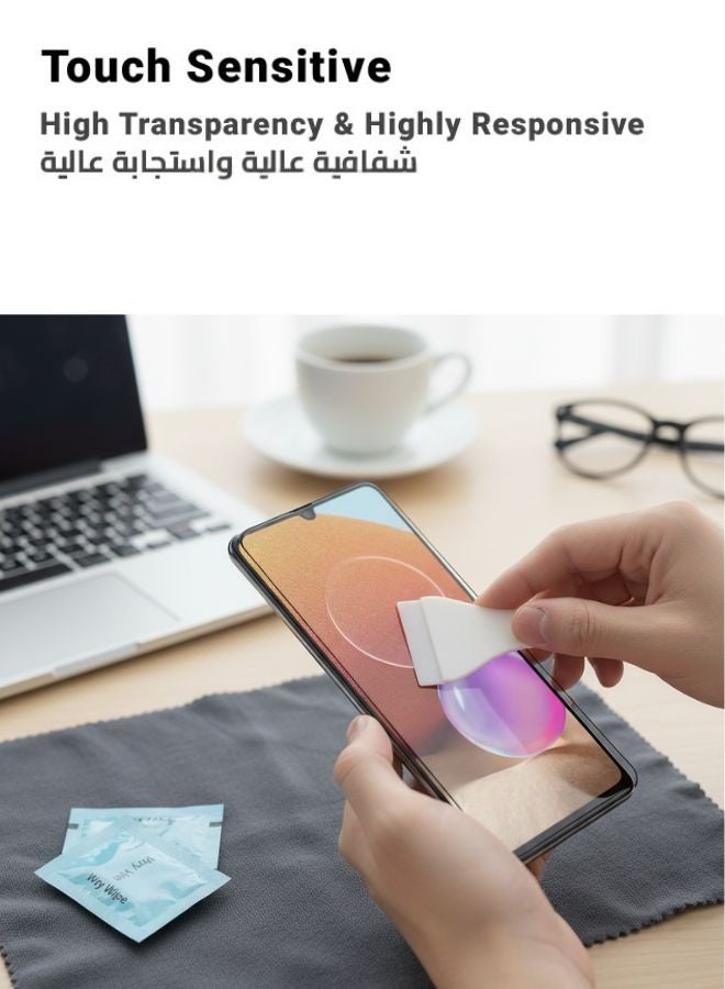 5D Tempered Glass Screen Protector for Samsung Galaxy A32 4G, Full Coverage, HD Clear, Anti-Scratch - Image 3