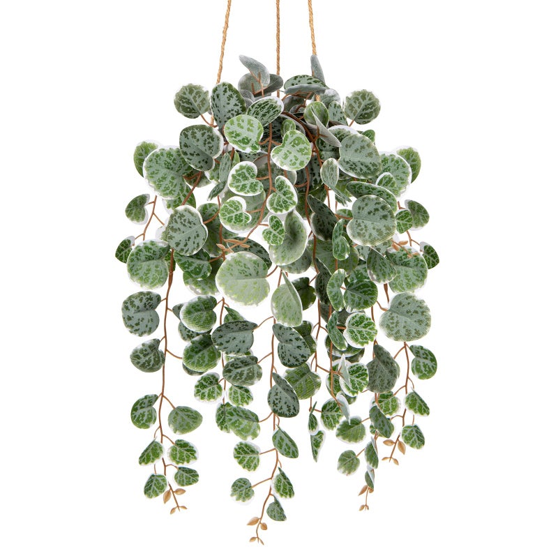 Briful Artificial Hanging Plants with Pot 17 Fake String of Heart Vines Plants Faux Hanging Greenery for Home Room Office Garden Balcony Patio Front Door Hanging Decor - Image 2