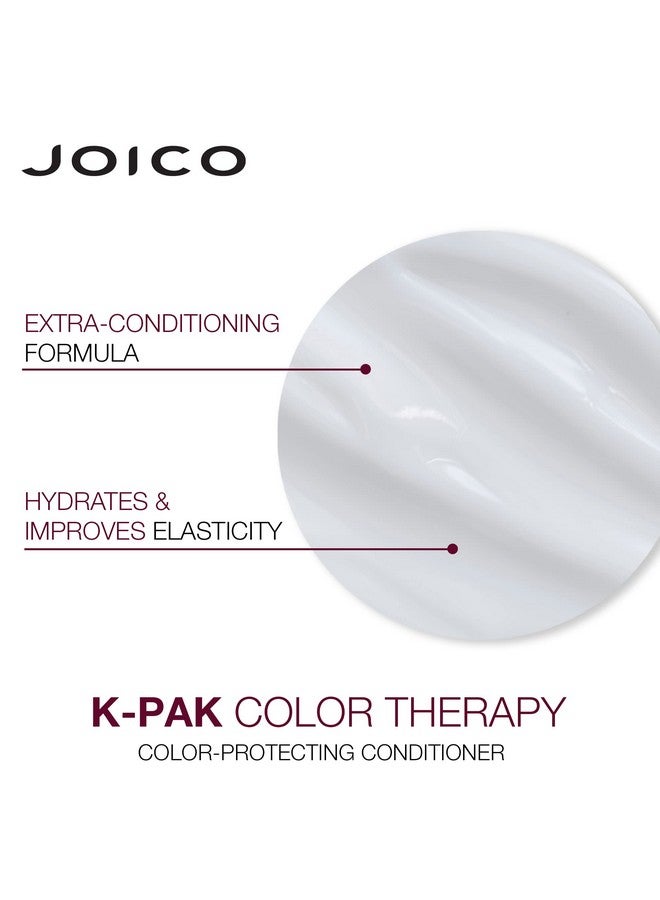 JOICO Kpak Color Therapy Colorprotecting Conditioner | For Colortreated Hair | Boost Shine & Elasticity | Repair Breakage | Rebuild Damaged Hair | With Keratin & Argan Oil | 1.7 Fl Oz - Image 5