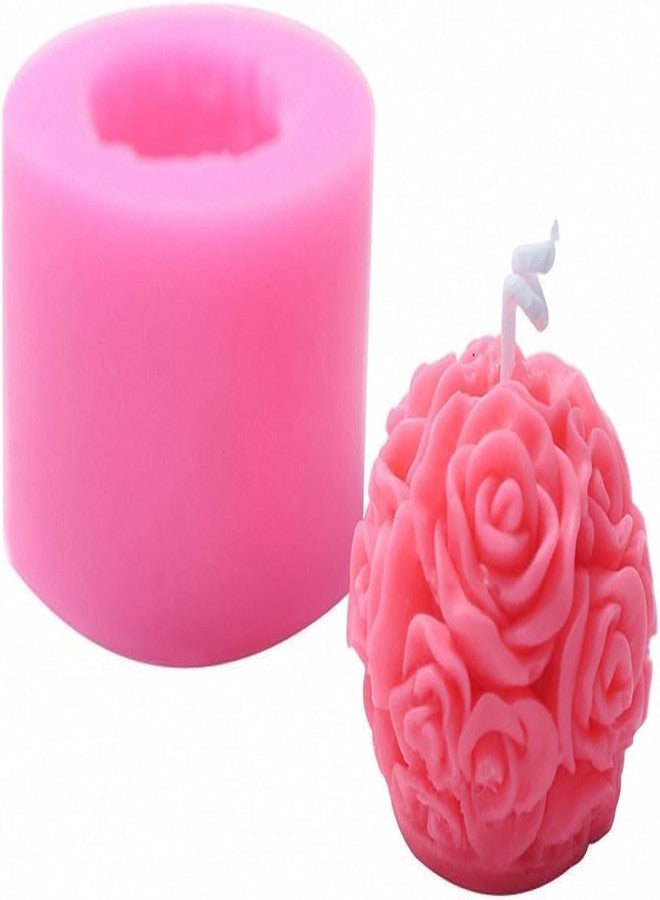 SMELLO - Multi Purpose Silicon Mold - Roses Ball Shape for Handmade Decorating for Candle & Soaps Making - Image 1