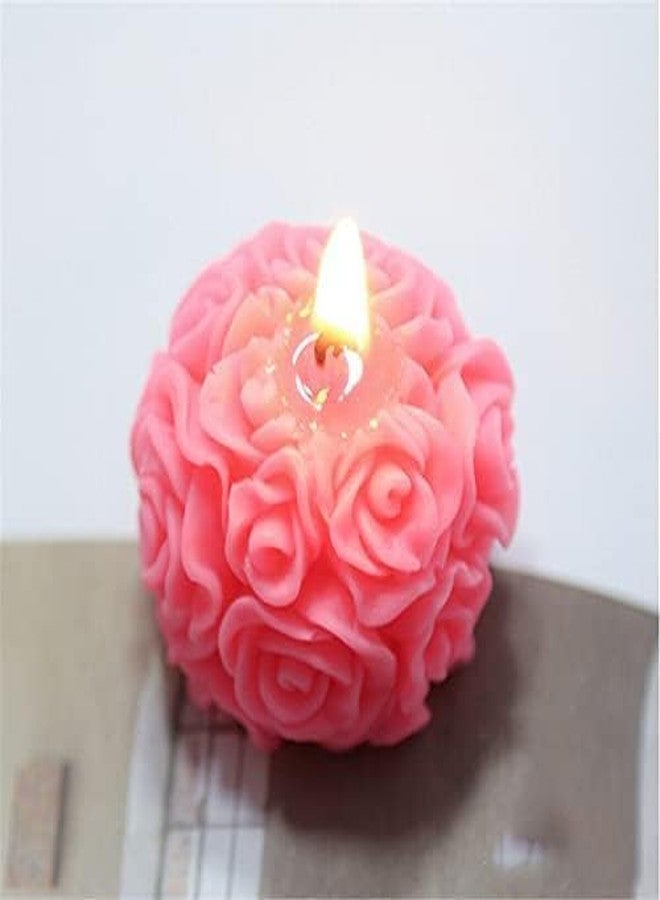 SMELLO - Multi Purpose Silicon Mold - Roses Ball Shape for Handmade Decorating for Candle & Soaps Making - Image 4