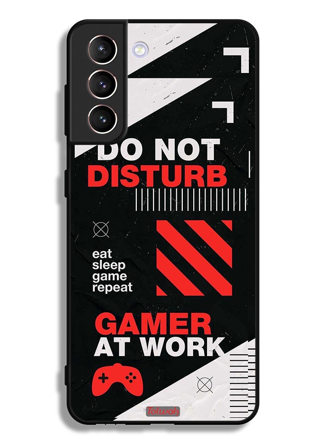 Tolwak Samsung Galaxy S21 Plus 5G Protective Case Cover Do Not Disturb Gamer At Work - Image 3