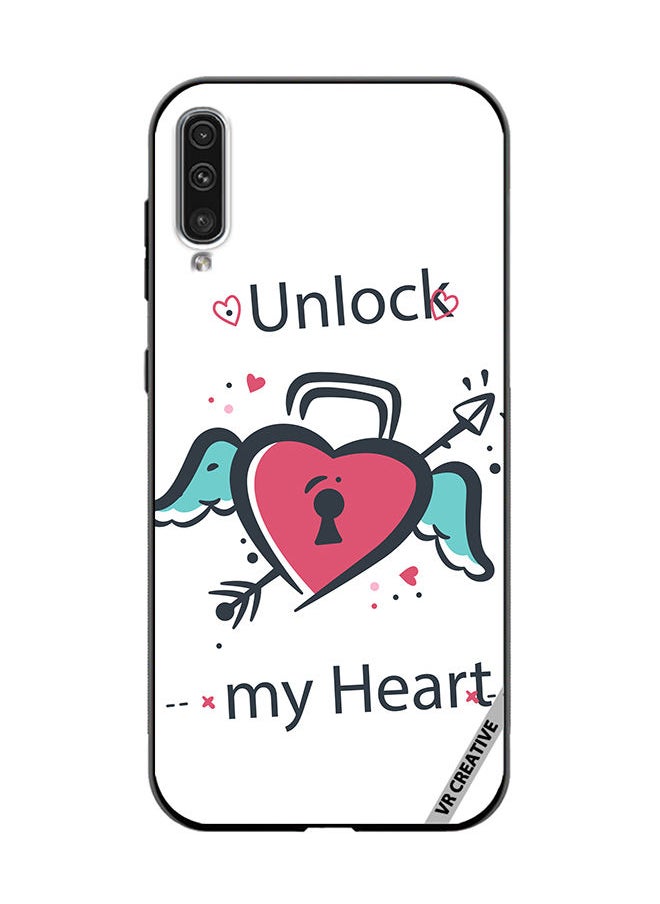 VR CREATIVE Protective Case Cover For Samsung Galaxy A50/A50s Unlock My Heart Design Multicolour  - Image 1