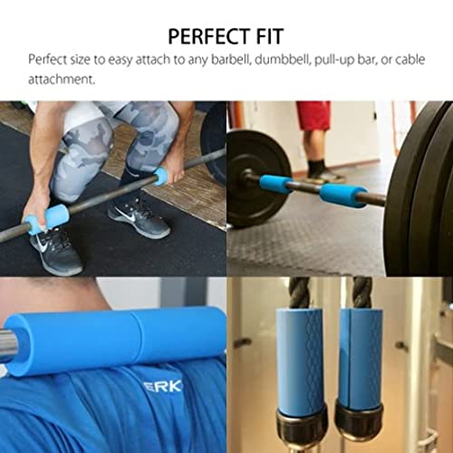 Fitfix® Thick Bar Grips Turns Barbell, Dumbbell, and Kettlebell Grip For Bar Training And Muscle Growth. Strengthen Your Forearm, Biceps, Triceps, Chest. For Bodybuildin-Qty-1 pair - Image 3