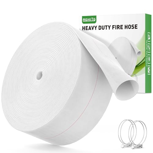 AGHITG Backwash Hose, 2 inch Fire Hose With Clamp, Heavy Duty Sump Pool Drain Hose, 60Ft Discharge Hose for Swimming Pool, Garden Irrigation. - Image 1