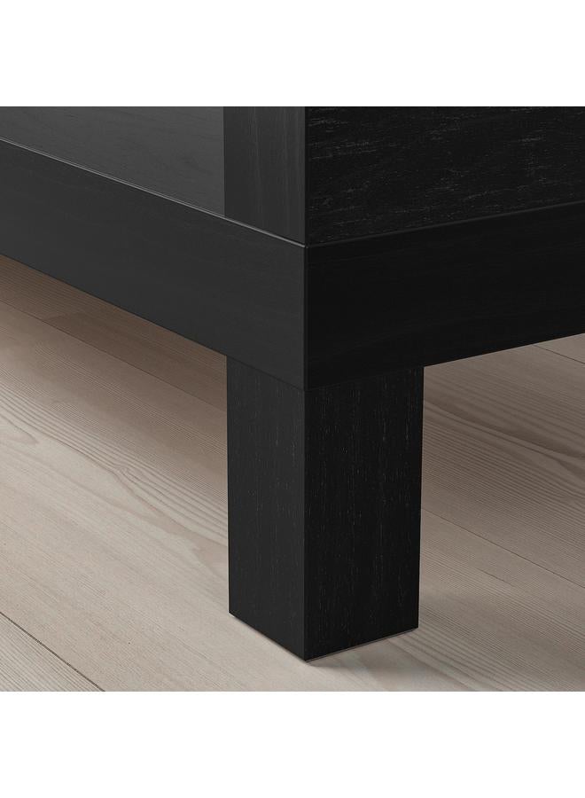 Zaboon Tv Bench, Black-Brown, 120X35X36 Cm - Image 5