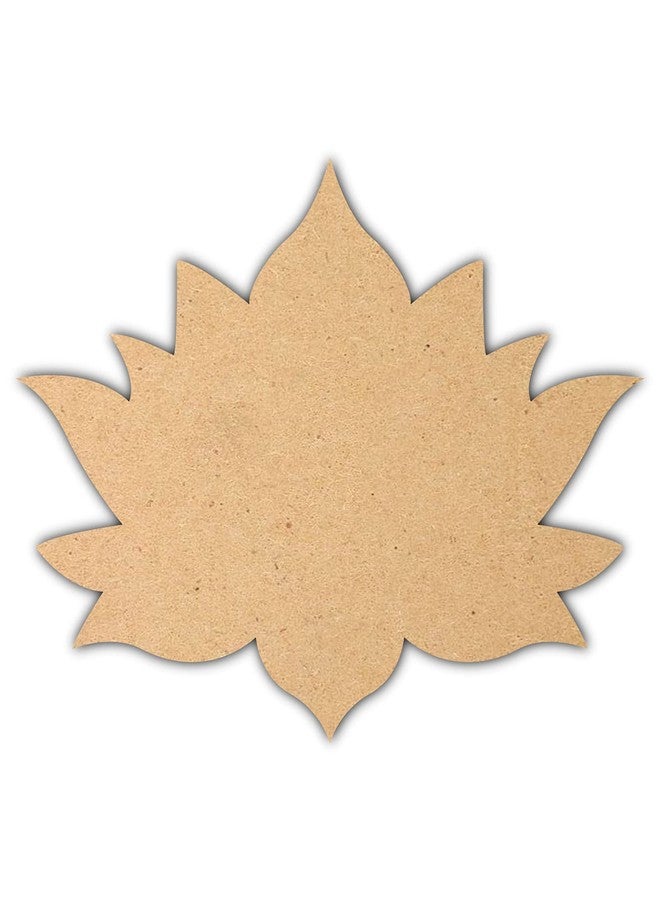 Haoser 3mm Wooden Cutouts for Scrapbooking Arts Crafts DIY Decoration, Pack of 50 Lotus Cutouts for Craft Project (Pine MDF -3 Inch) - Image 5