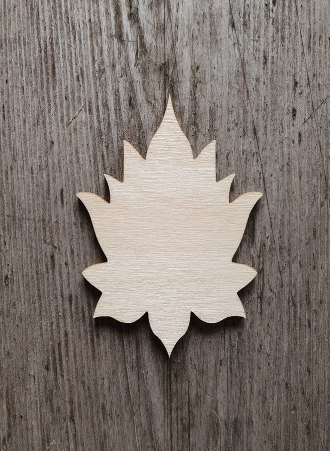Haoser 3mm Wooden Cutouts for Scrapbooking Arts Crafts DIY Decoration, Pack of 50 Lotus Cutouts for Craft Project (Pine MDF -3 Inch) - Image 2