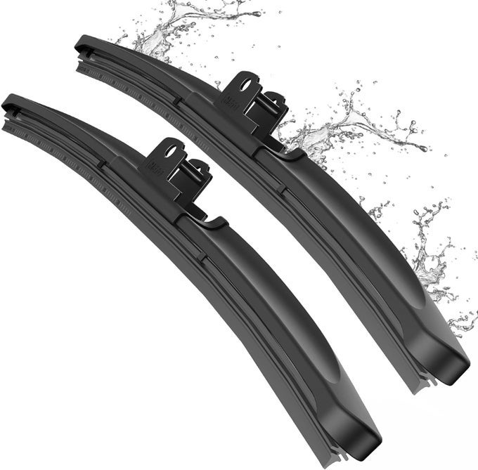 T6 Silicone Windshield Wiper Blades, 20 And 20 Inches (Set Of 2)
