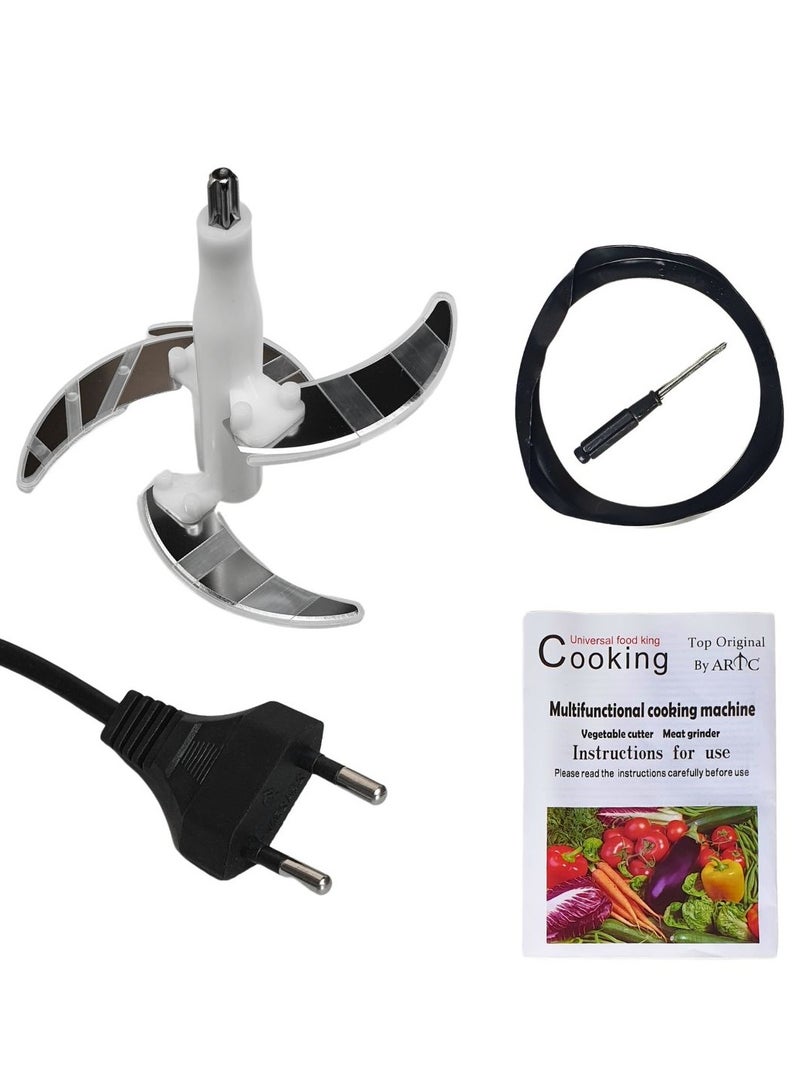 ARTC Cooking Food Chopper And Automatic Multifunction Meat Mincer And Food Processor Machine 3L And Stainless Steel Electric Grinder, Blender, Mixer, Chopper 1200W