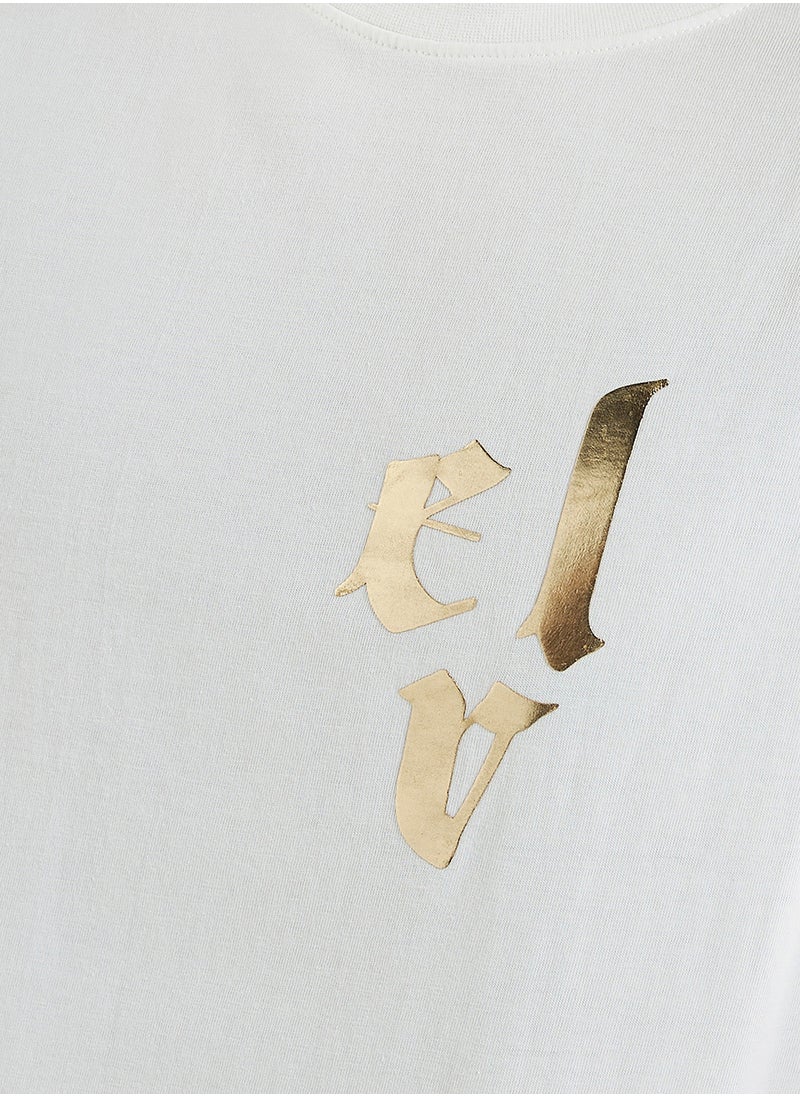 FAV Dragon Print Sleeveless T-shirt with Crew Neck  - Image 3