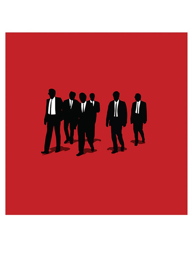 RYN Reservoir Dogs Movie Themed Wall Art Red/Black/White 30x30cm - Image 1
