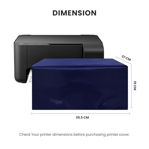 Alifiya Dust Proof Washable Printer Cover for Epson L3150 / L3152 / L3110 / L3115 Wi-Fi All-in-One -Blue - Image 2