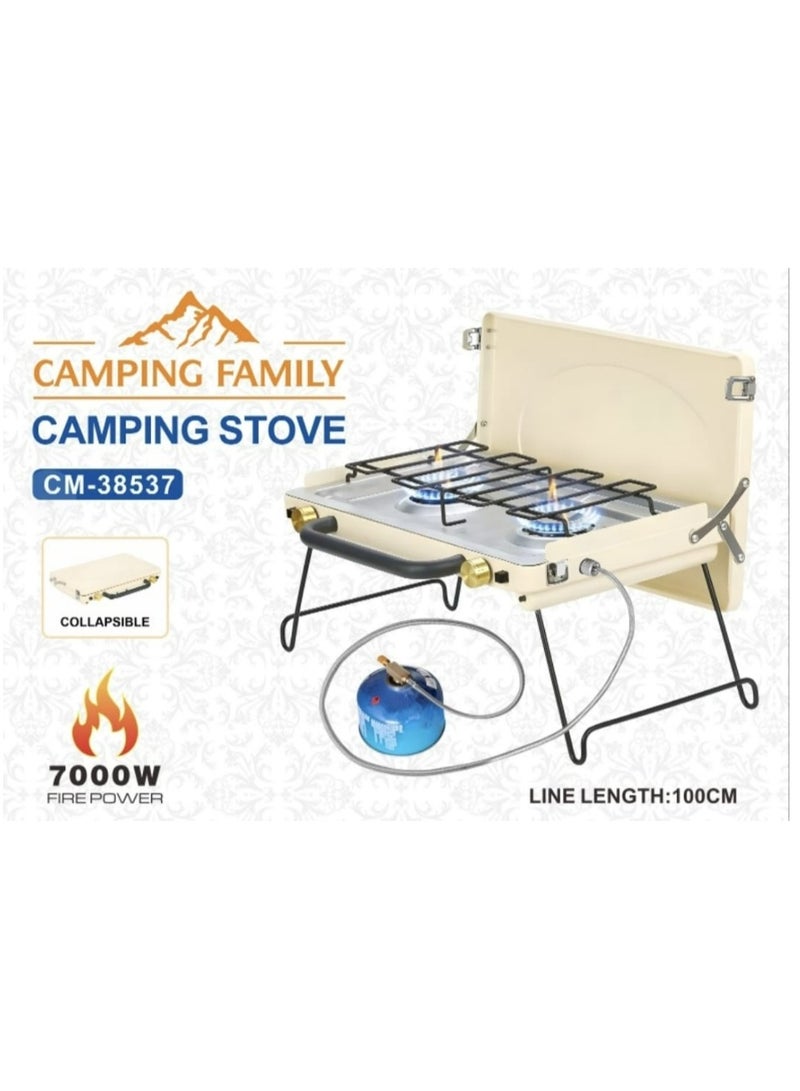 عائلة التخييم موقد تخييم 7000 واط، خط طاقة النار بطول 100 سم