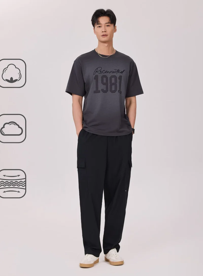 Giordano  Men Loose Straight Cotton Cargo Khakis for Men | Best Price UAE