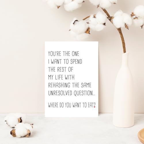 COLINHELIN Funny Anniversary Card Him Her, Humor Anniversary Card Husband Wife, Happy Valentine Day Card Gift Boyfriend Girlfriend, Funny Relationship Card, Cute Anniversary Card Women Men - Image 3