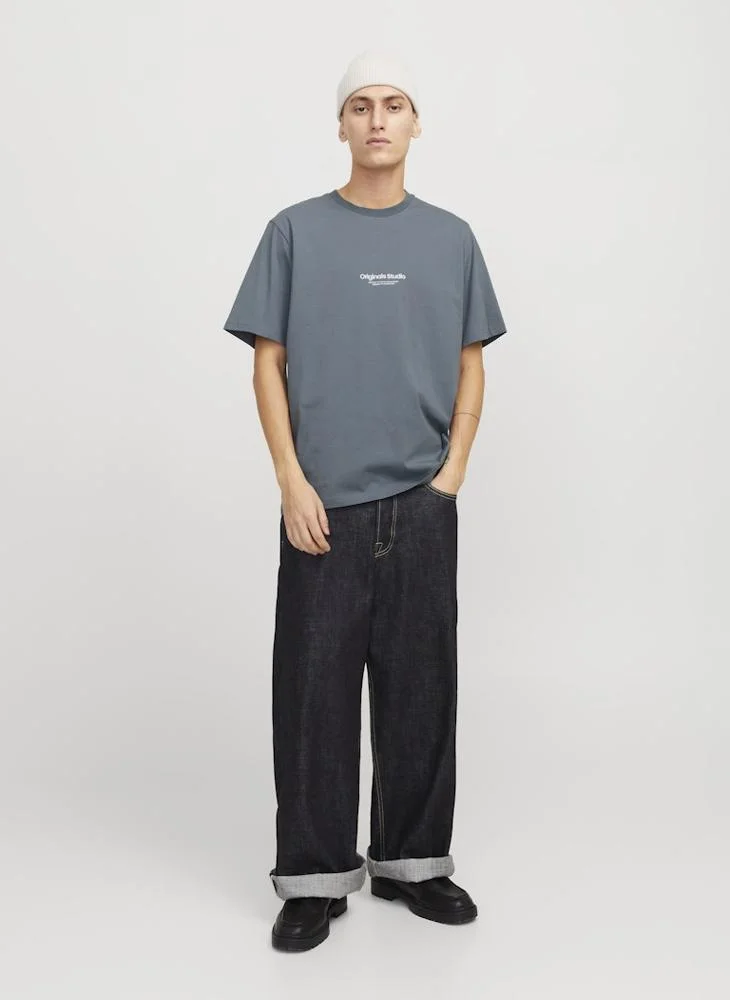 JACK & JONES Jorvesterbro Logo Print  Crew Neck T-Shirt