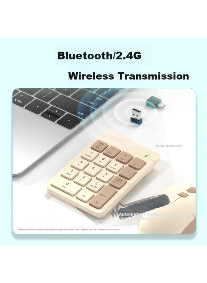 A4tech Fbk21c 18-key Wireless/bluetooth Membrane Keyboard For Financial Accounting Mini Portable Notebook Computer External Independent Charging Flying Era Digital Keypad Iron Grey - Image 2