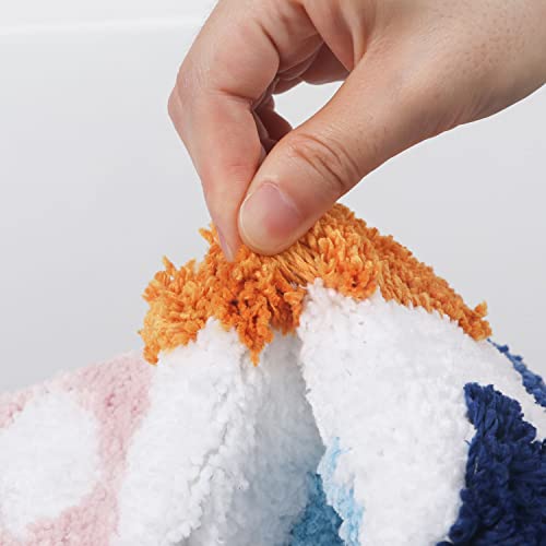 HAIWAOO Bathroom Rugs 17x24,Soft, Absorbent and Non Slip Cute Bath Mat, Machine Washable with Colorful Letter Designs Bath Rug for Bathroom, Tub, Shower or Sink,Home Decor Accessories - Image 3