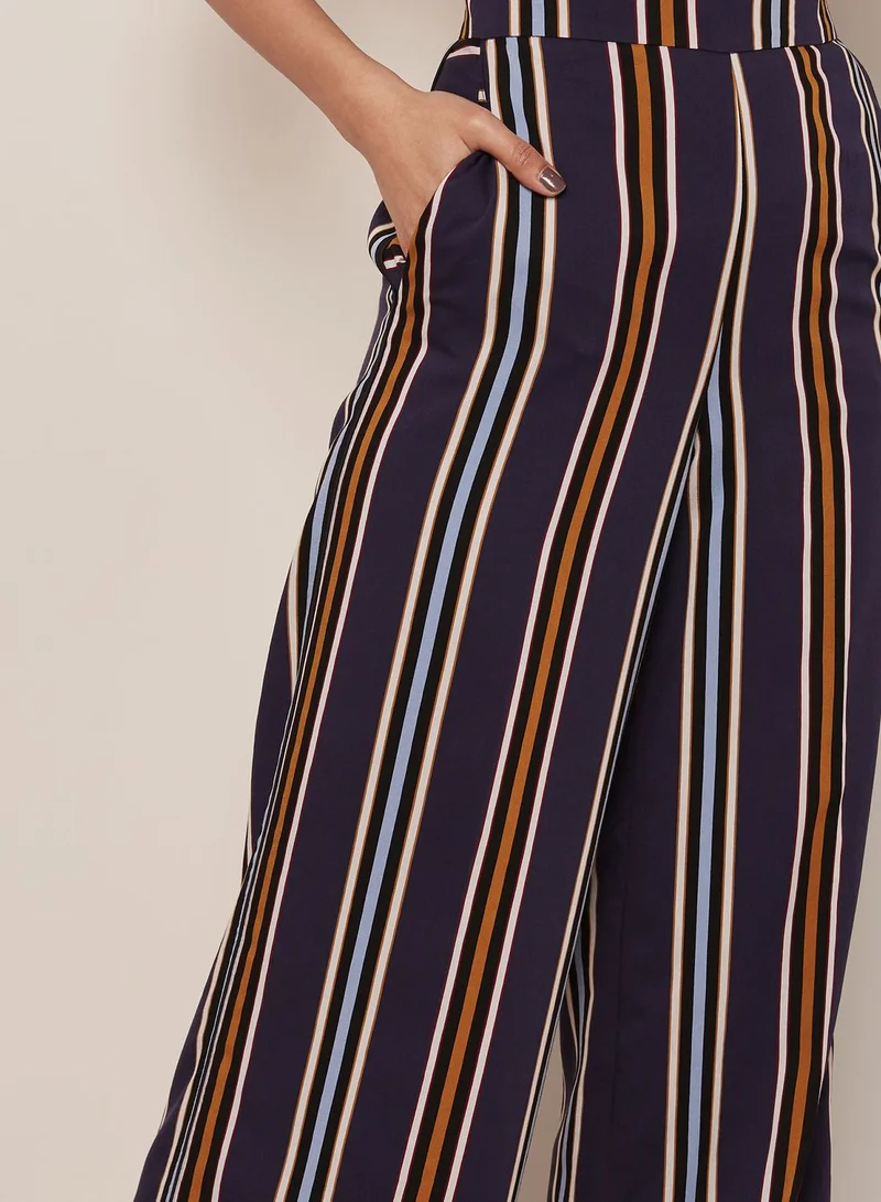 beatrice b Wide Leg Striped Pants