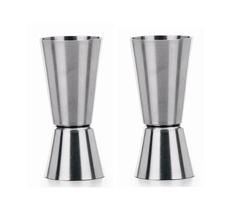 Dynore Stainless Steel Tall Peg Cocktail Jigger, Shot Glass, Double Side Drink Measuring Bar Tool 30/60 ml -Set of 2 - Image 2