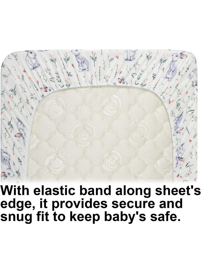 Onacosht Onacosht Bassinet Fitted Sheets 4 Pack for Baby Girl - Image 5